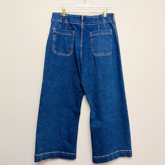 NWT The Colette Crop High-Rise Wide-Leg Jeans by Maeve, Size 32 - Picture 6 of 8